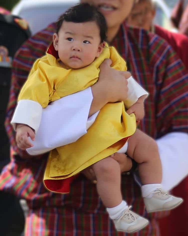 baby prince of bhutan first birthday Jigme cute photo