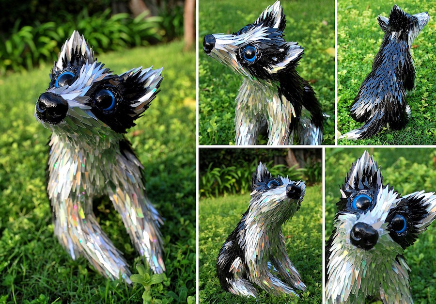 How to Make Animal Sculptures From Recycled Materials