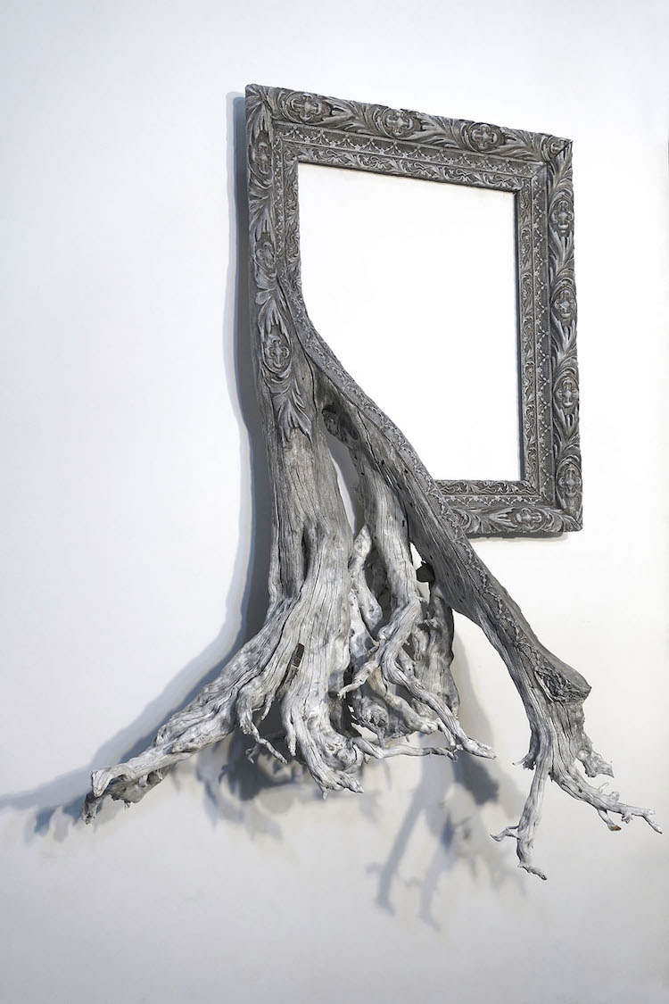 Discarded Frames and Gnarled Tree Branches Form Stunning Fusion Frames 