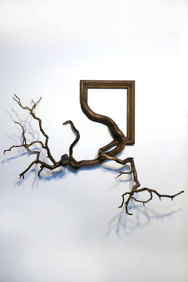 Discarded Frames and Gnarled Tree Branches Form Stunning Fusion Frames 