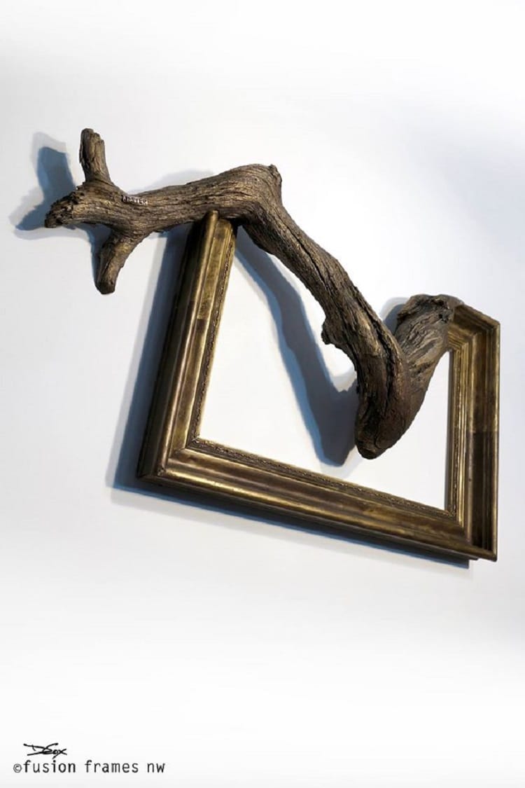 Discarded Frames and Gnarled Tree Branches Form Stunning Fusion Frames 