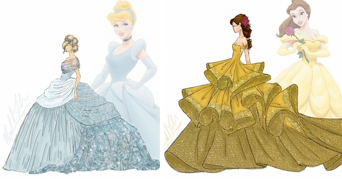 Michael Anthony Reimagines Disney Princess Gowns as Couture Dresses