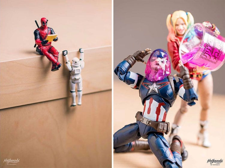 Amusing Action Figure Photography Imagines the Amusing Adventures of Superheroes and Villans