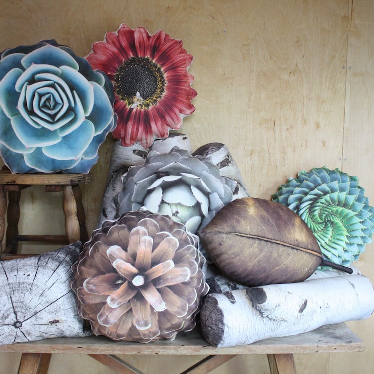 plantillo nature pillows plant pillows etsy 