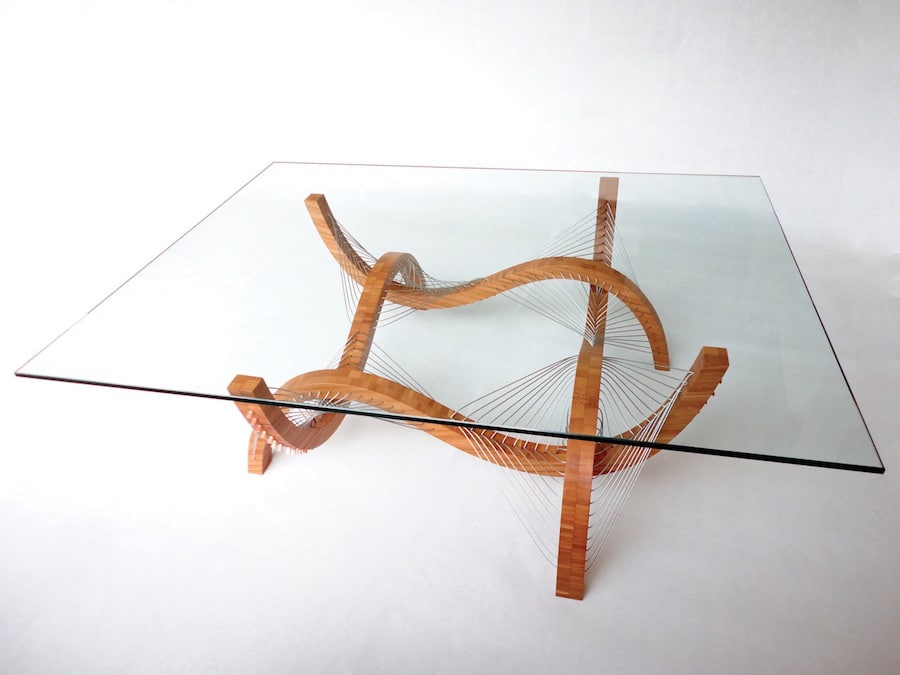Tensegrity coffee table modern designer furniture