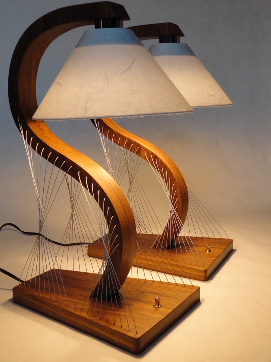 modern furniture design tensegrity lamps robby cuthbert
