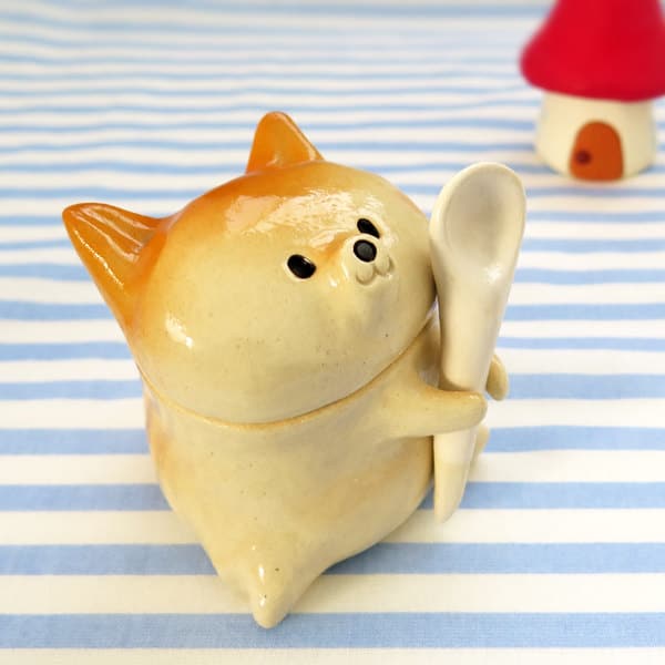 Ceramic Shiba Inus by Siro's Funny Animals