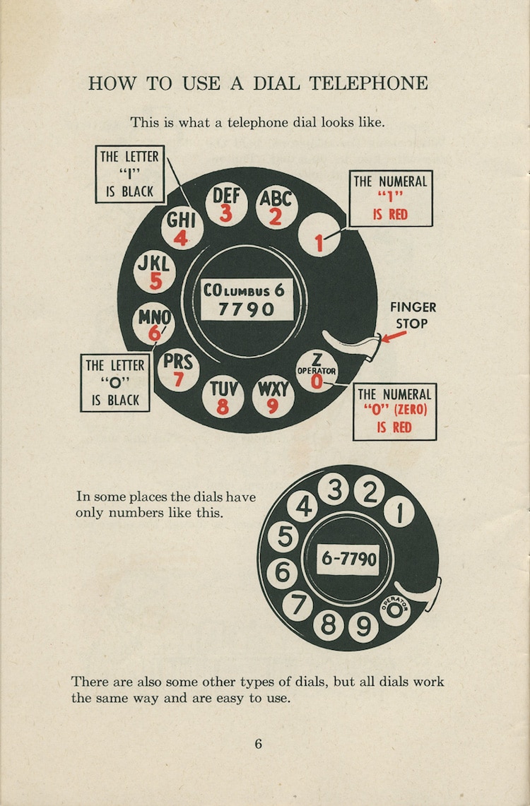 how to use a rotary phone