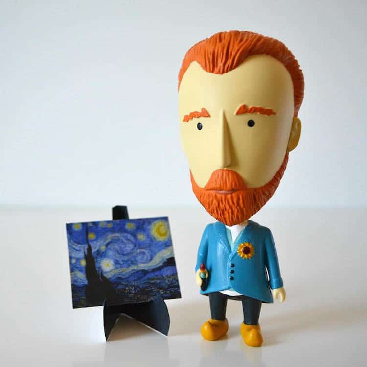 Van Gogh Action Figure with Detachable Ear by Today is Art Day