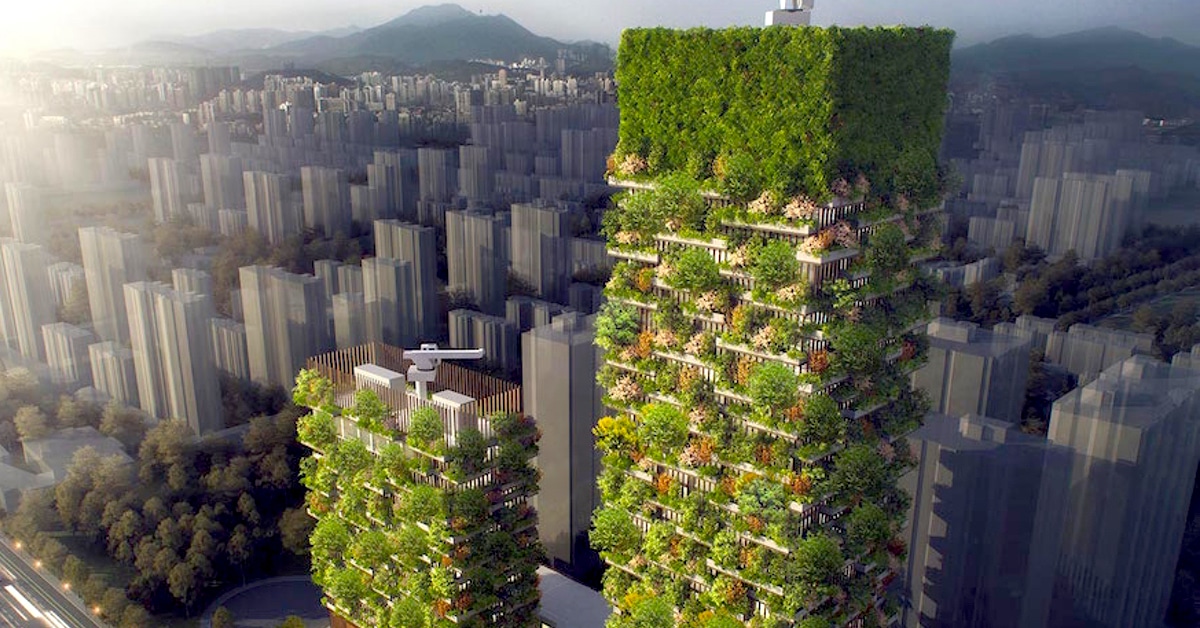 404 error page deisgn example #187: First Vertical Forrest in Asia will be Covered in Over 3,000 Plants