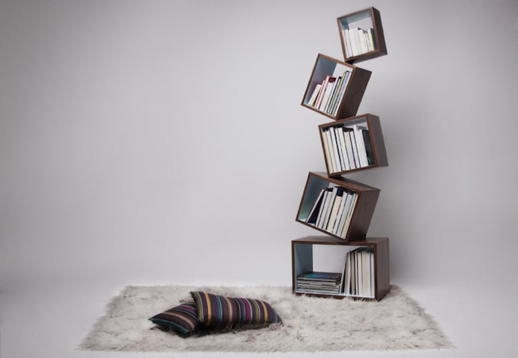 unique bookcases creative bookshelves books design optical illusion