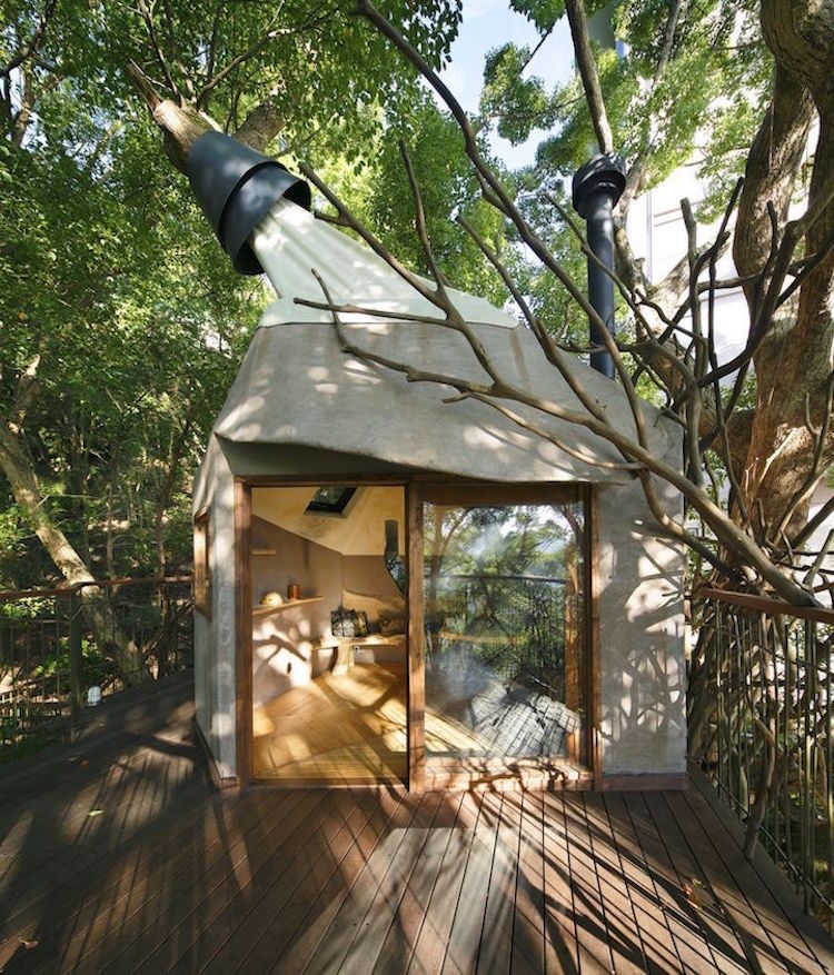 treehouses for grown-ups takashi kobayashi kusukusu treehouse