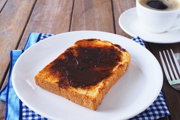 vegemite on toast australian breakfast