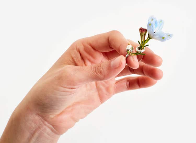 Ring on sale of flowers