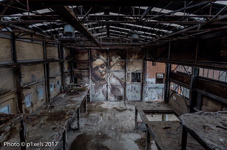 street art in abandoned place