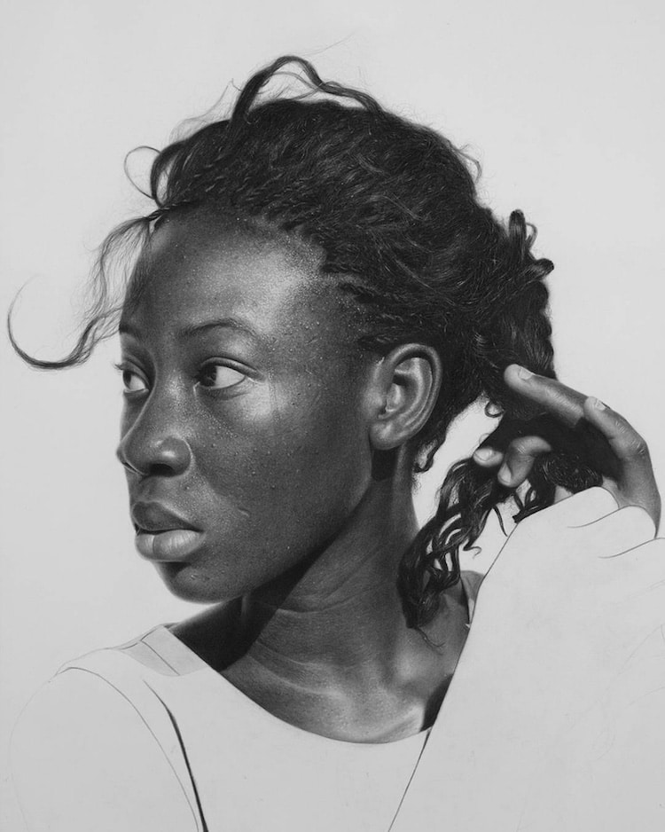 Hyperrealistic Pencil Art Portraits by Nigerian Artist Arinze Stanley