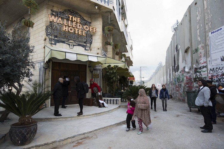 banksy hotel bethlehem separation wall gaza