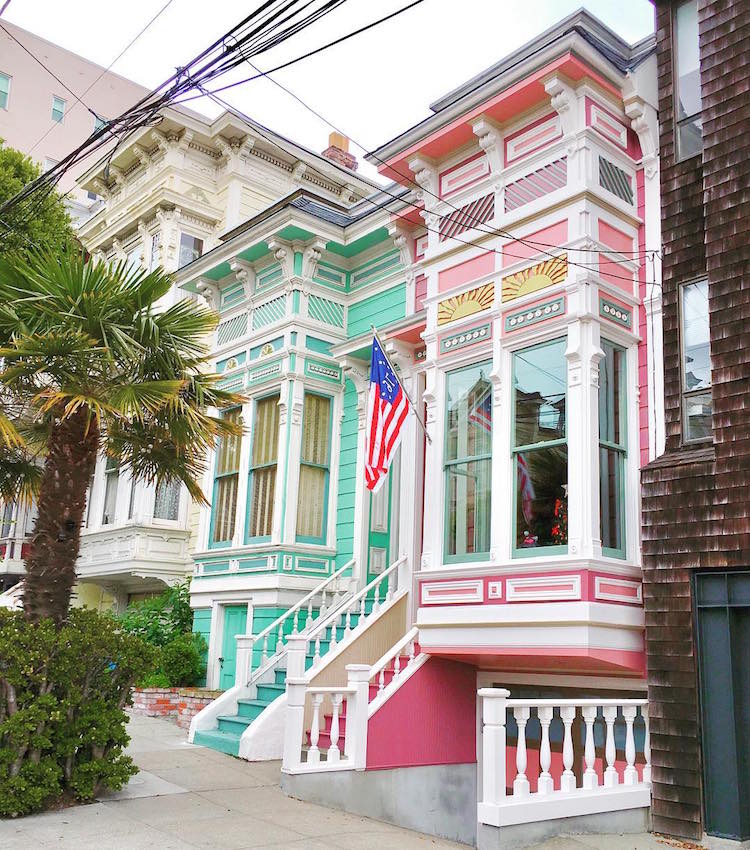 san francisco's candy-colored houses spring colorful homes architecture