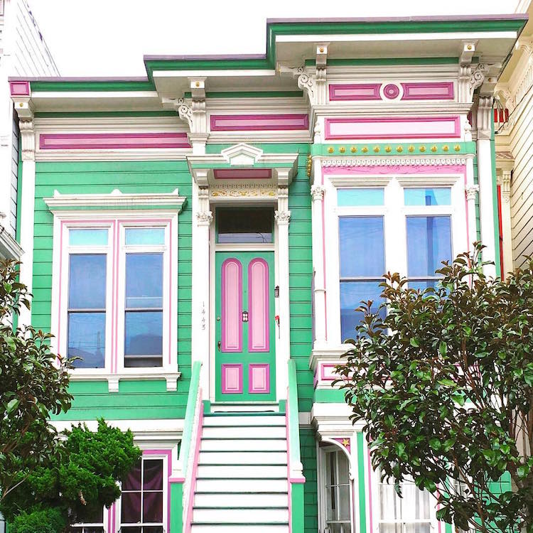 san francisco's candy-colored houses spring colorful homes architecture