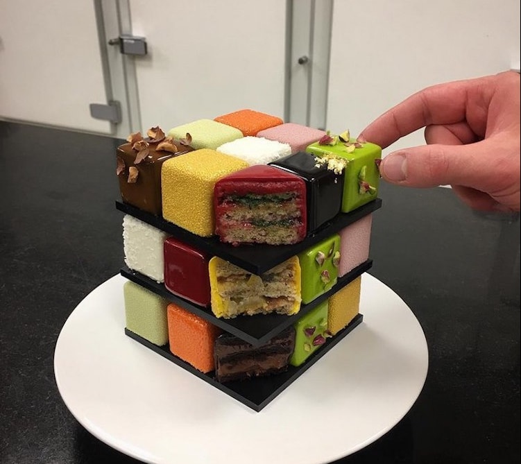 Rubik S Cube Cakes By Cedric Grolet Put A Playful Spin On Pastries