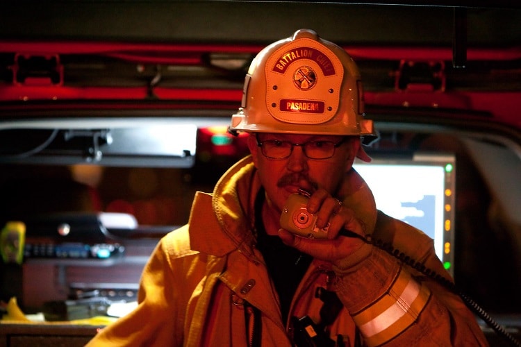 fire fighter portrait photography