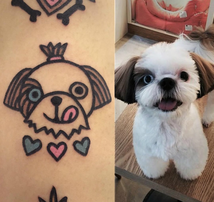 Cartoon-Inspired Pet Tattoos Capture Individuality of Beloved Pets