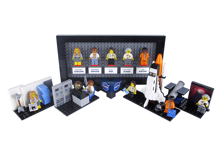 women of nasa lego minifigs