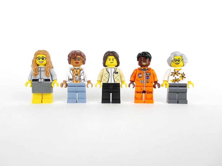 women of nasa lego minifigs