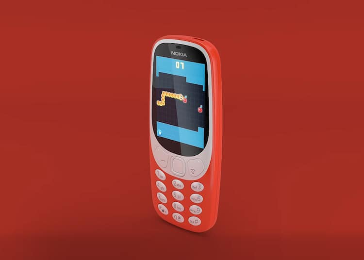 Illustrated Nokia 3310 Snakes Game