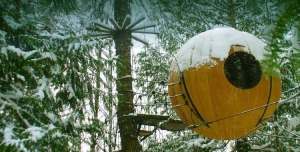 Round Treehouse Cabins Let You Sleep in the Trees