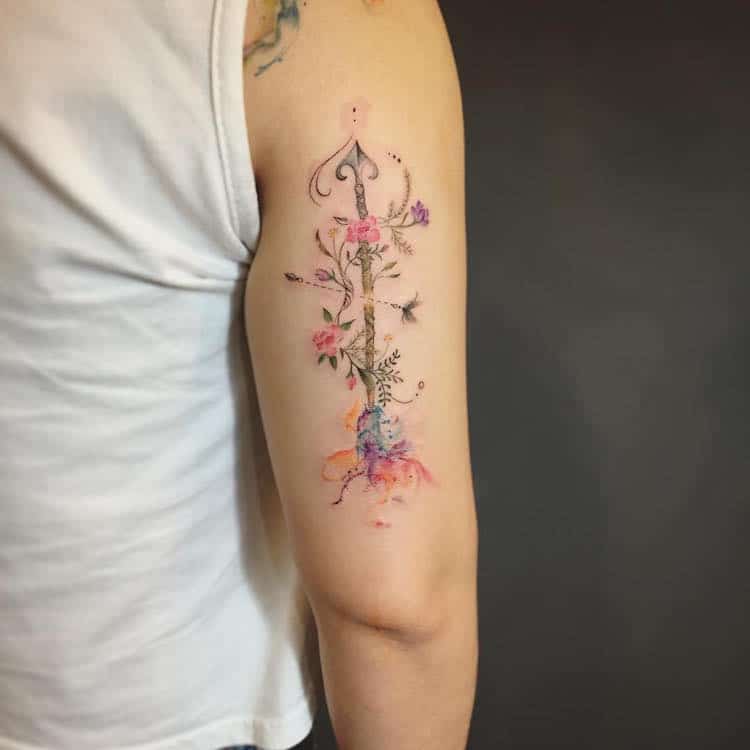 Watercolor Tattoo by Ink Talk Tattoo
