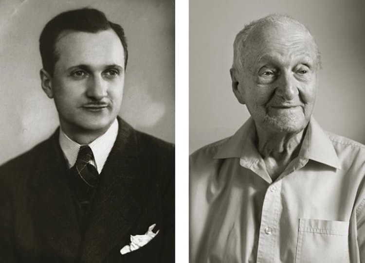Jan Langer 'Faces of Century' photos avant/après à 100 ans