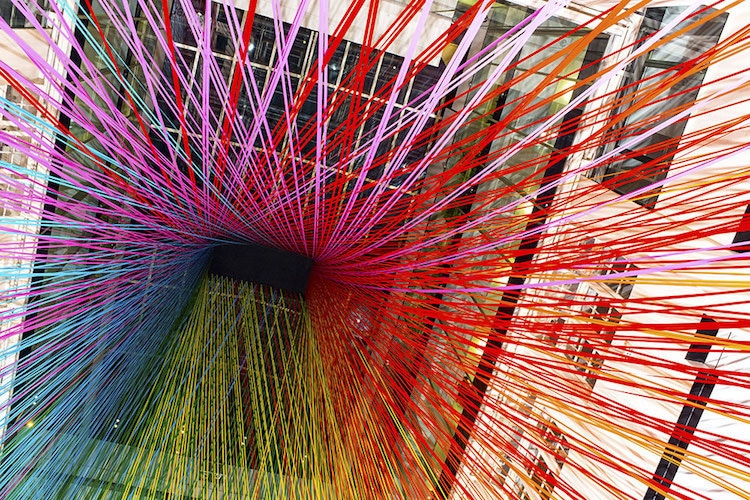 rainbow art installations rainbow installations design colorful art