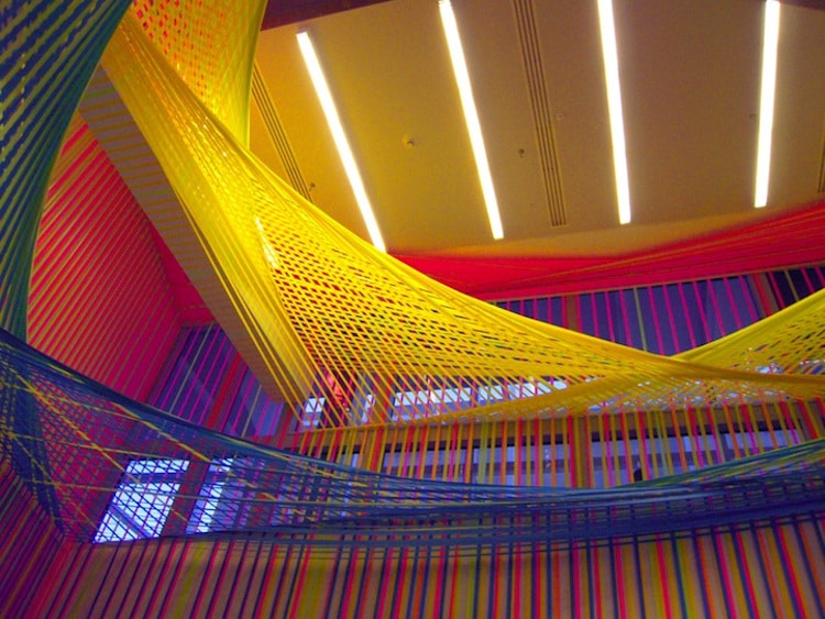 rainbow art installations rainbow installations design colorful art