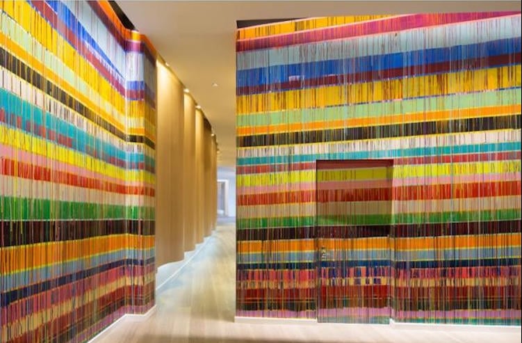 rainbow art installations rainbow installations design colorful art