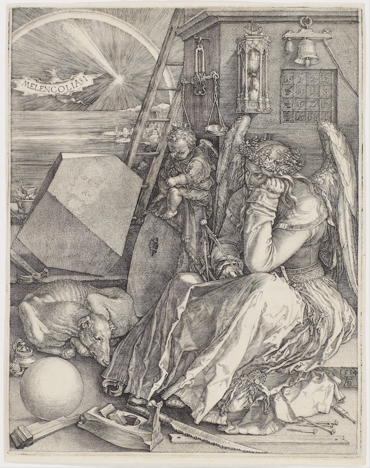 Albrecht Durer engraving line art