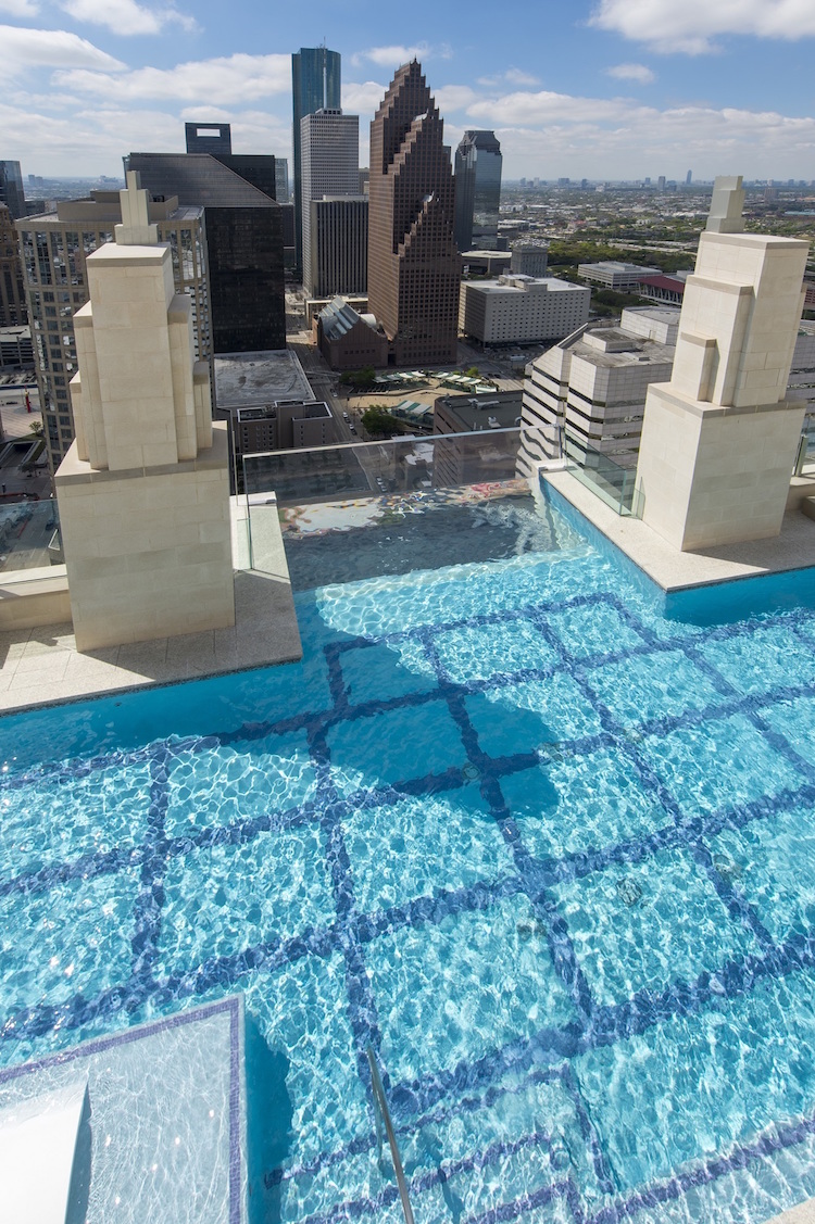 market square tower houston sky pool