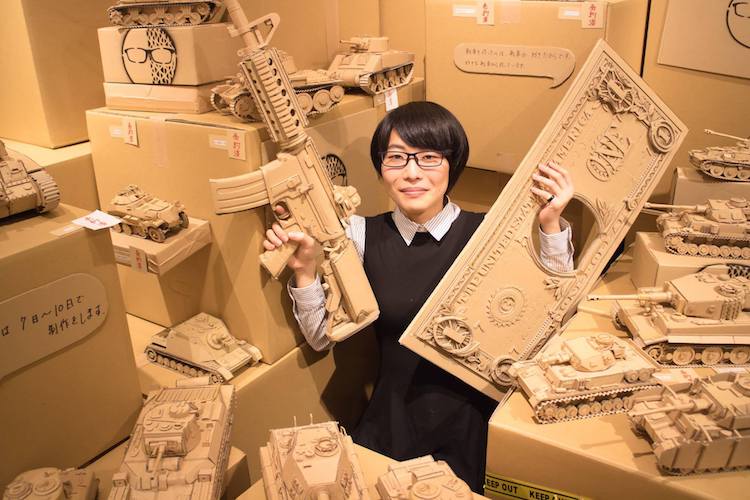 Amazon Cardboard Box Sculptures Cardboard Sculptures Cardboard Art Cardboard Box Art Monami Ohno