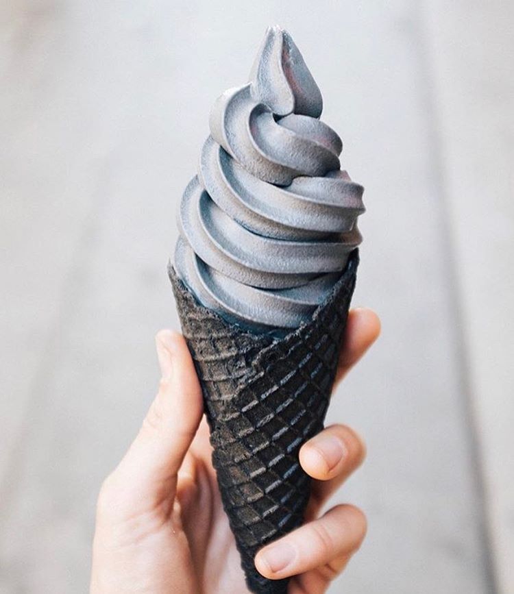 Black Ice Cream Cone Adds a Spooky Twist on the Sweet Treat