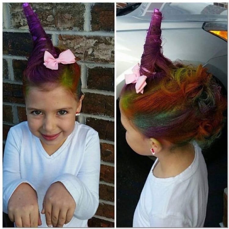 Crazy Hair Day Creatively Celebrated by Girl With Alopecia