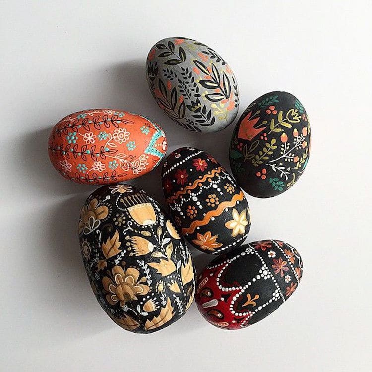 dinara mirtalipova mirdinara folk art easter eggs hand-painted eggs 