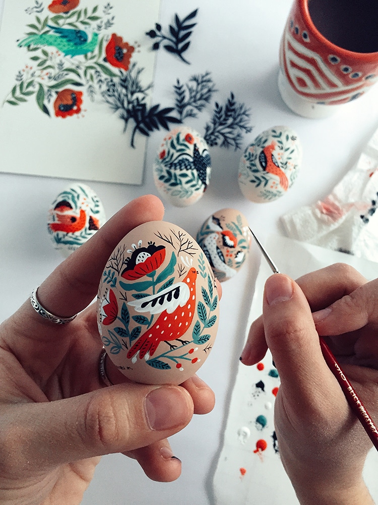 dinara mirtalipova mirdinara folk art easter eggs hand-painted eggs 