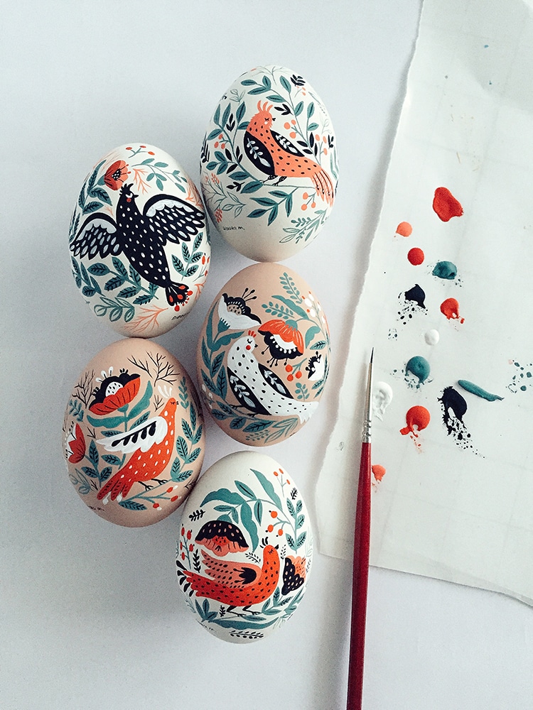 dinara mirtalipova mirdinara folk art easter eggs hand-painted eggs 