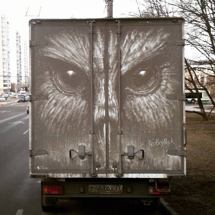 Dirty Car Art by Nikita Golubev