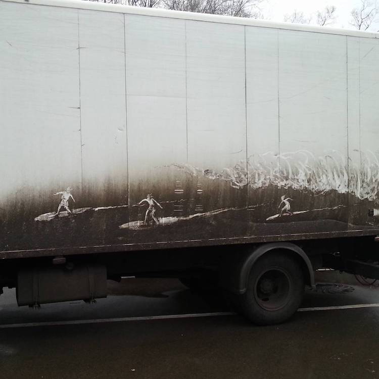 Dirty Car Art by Nikita Golubev