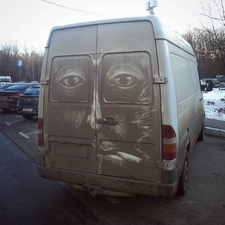 Dirty Car Art by Nikita Golubev
