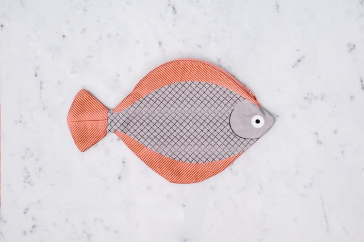 Fish-shaped bag, ecofriendly bag, fabric fish - Criaturis