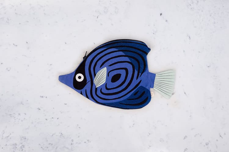 Fish-shaped bag, ecofriendly bag, fabric fish - Criaturis