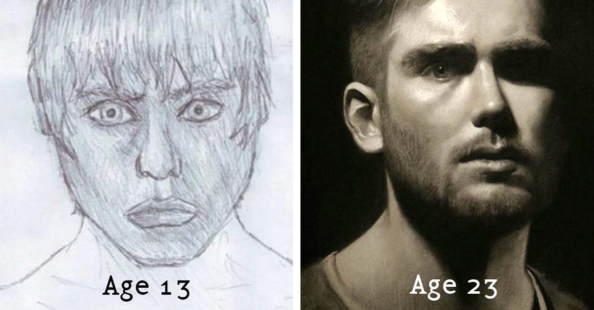 Draw This Again' Challenge Shows That Practice Makes Perfect (50 Pics)