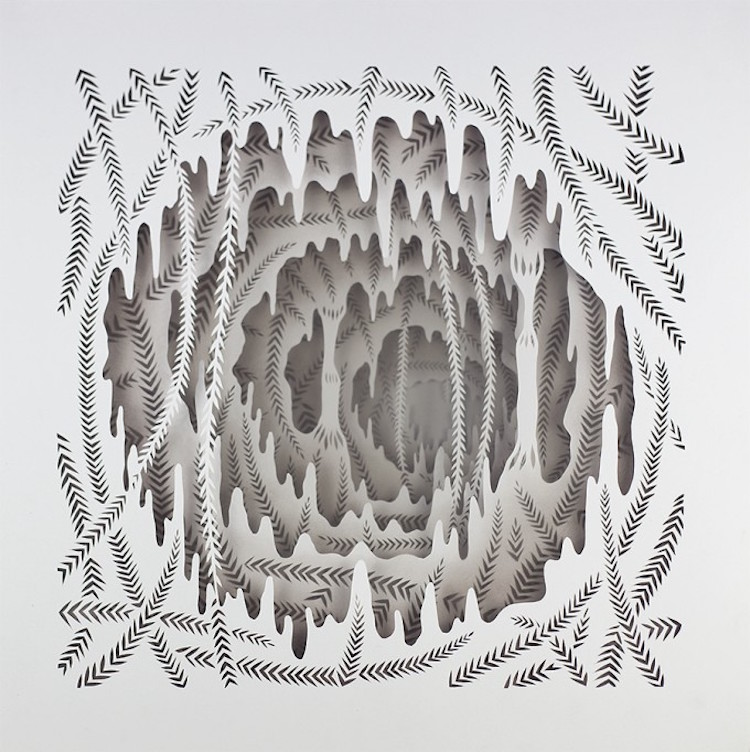 La Pietra La Piuma 3-Dimensional Paper Art by Elisa Mearelli